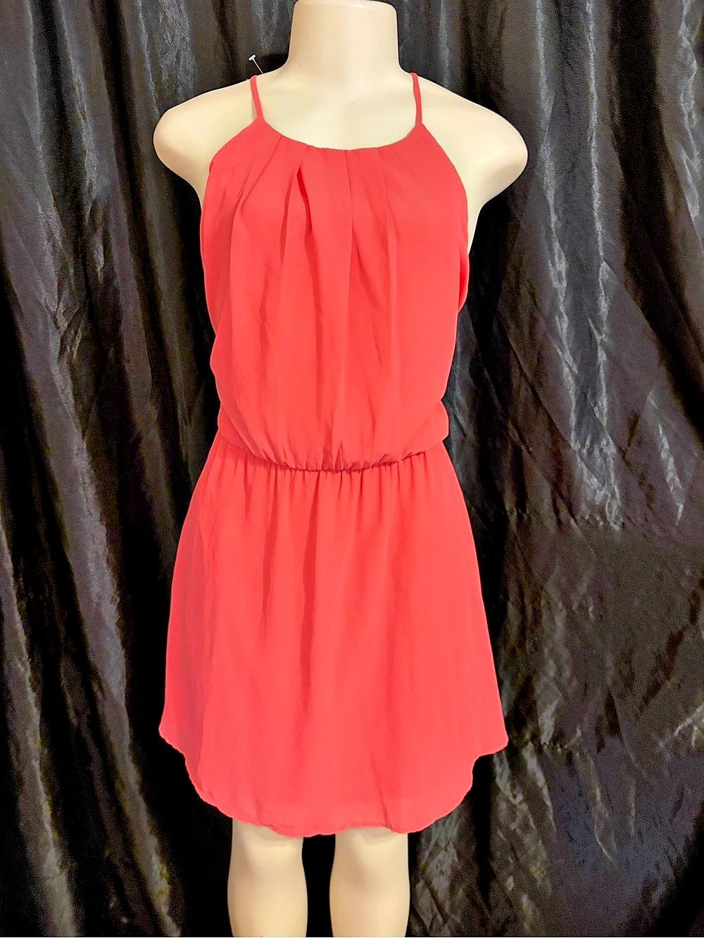 Maurices Halter Mini Dress in Pink Size Medium NWT